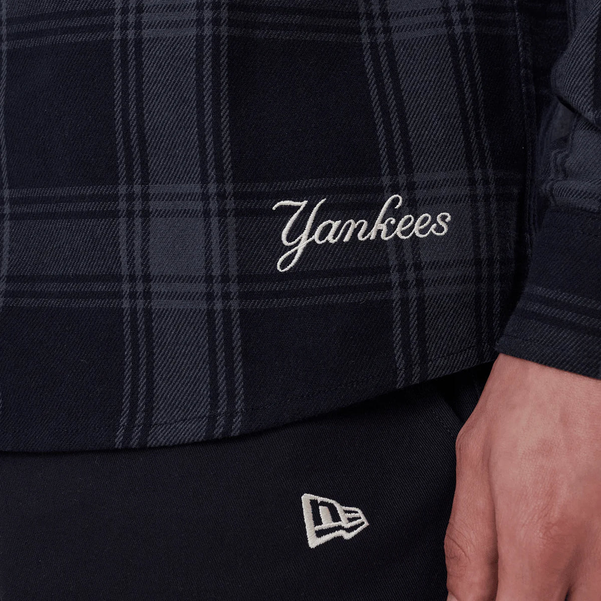 New Era, New York Yankees Plaid Shirt, Navy