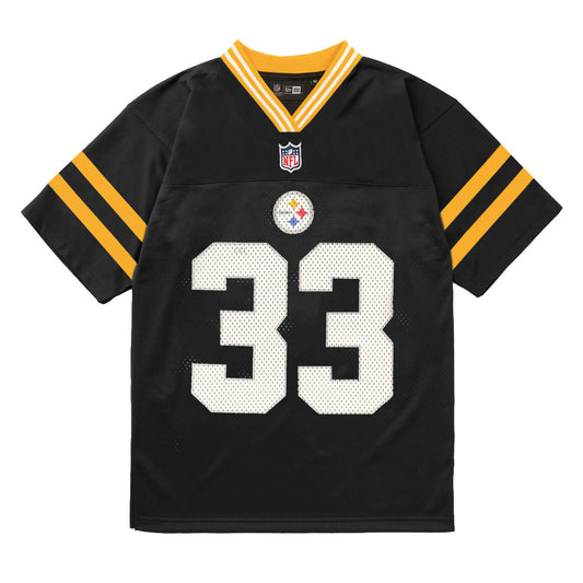 New Era, Pittsburgh Steelers NFL Mesh T-Shirt, Black