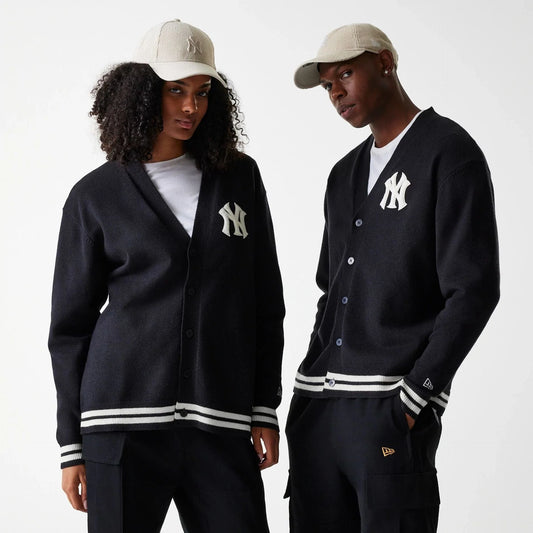 New York Yankees, Unisex Knit Cardigan, Black