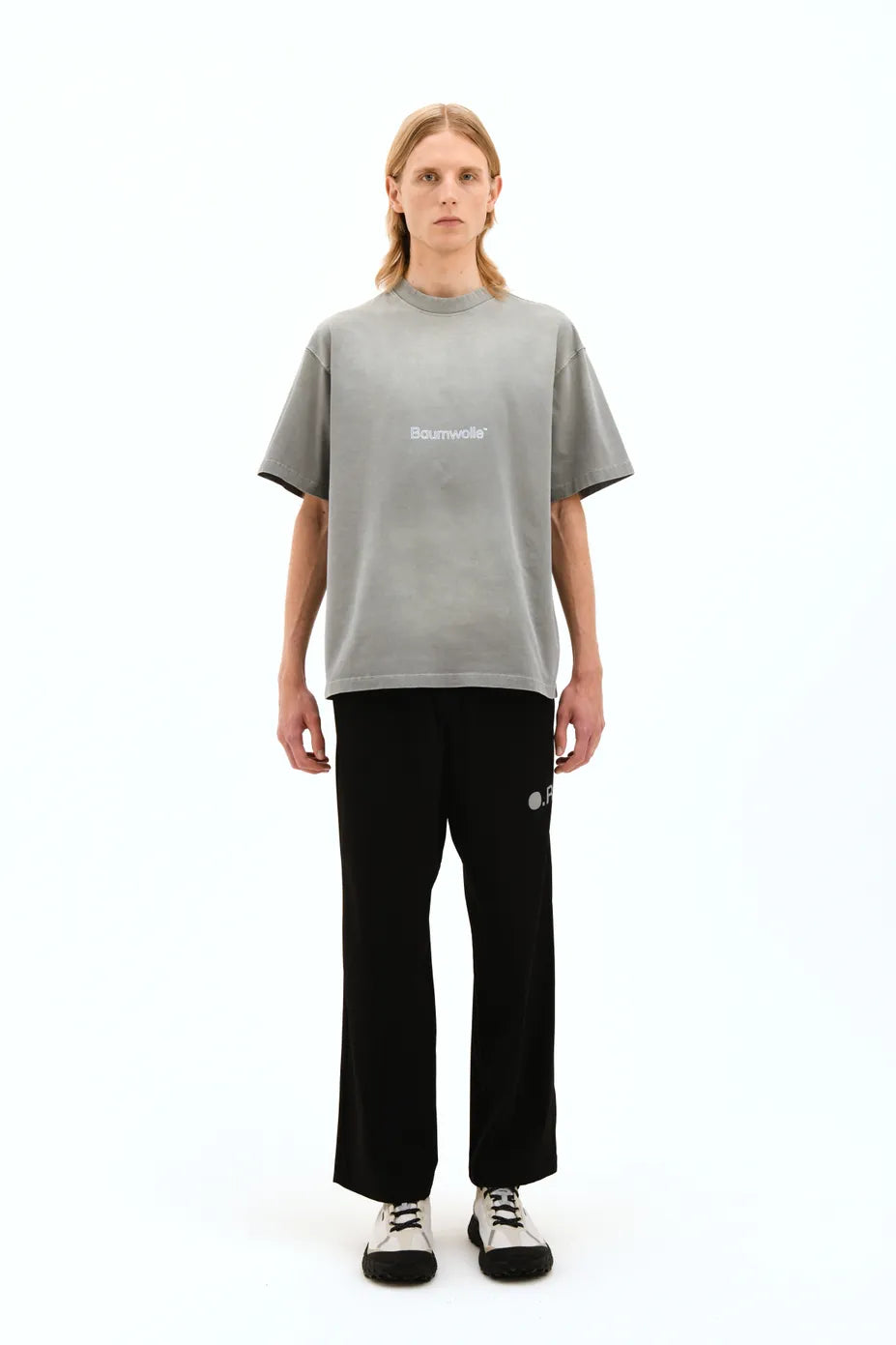 Optimistic Runners, Baumwolle T-shirt, Washed Light Grey