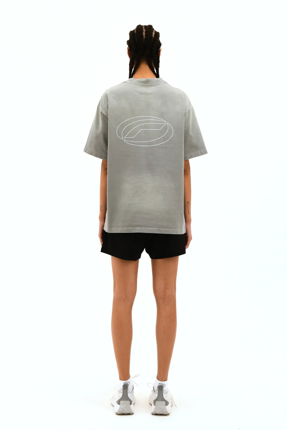 Optimistic Runners, Baumwolle T-shirt, Washed Light Grey