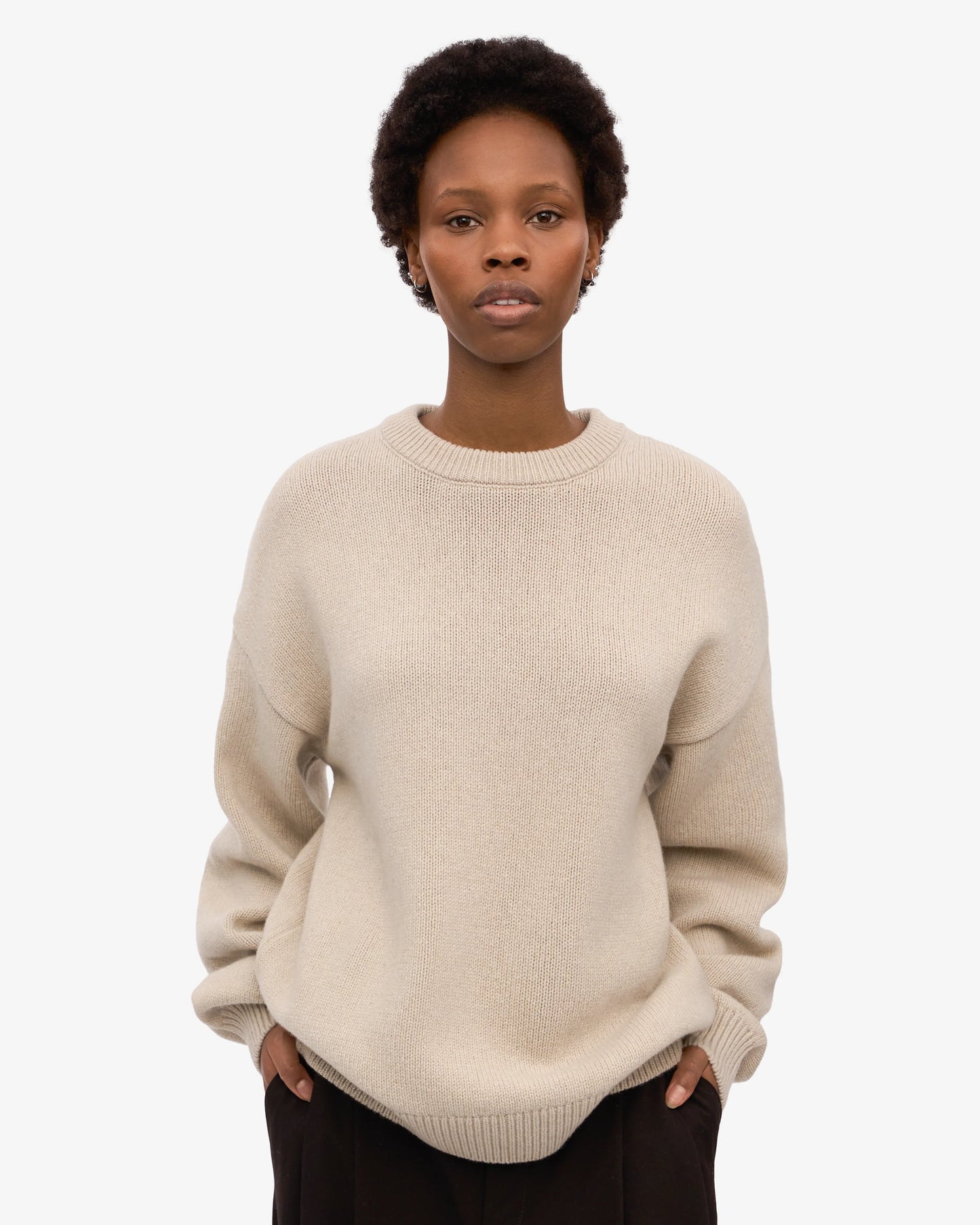 Colorful Standard, Oversized Merino Wool Crew, Ivory White
