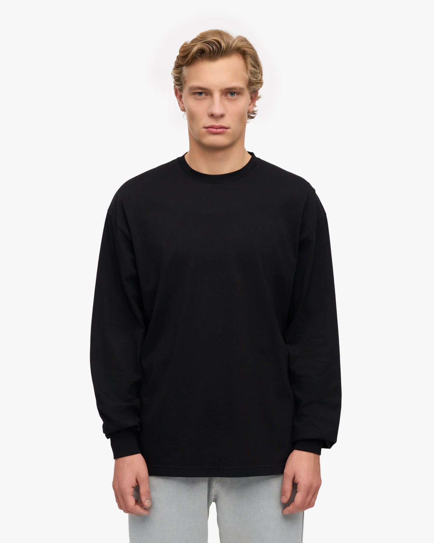 Colorful Standard, Oversized Organic LS T-Shirt, Deep Black