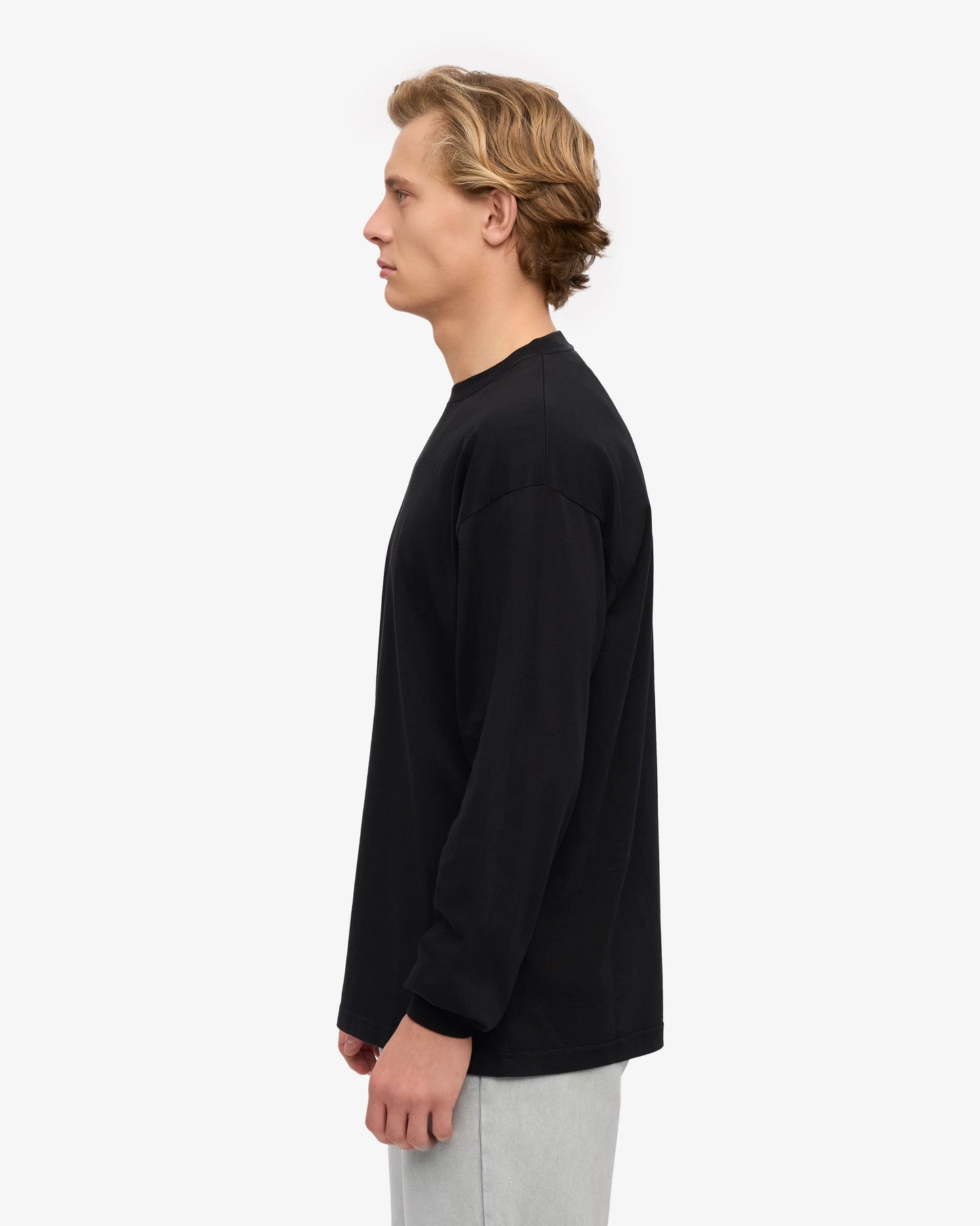 Colorful Standard, Oversized Organic LS T-Shirt, Deep Black
