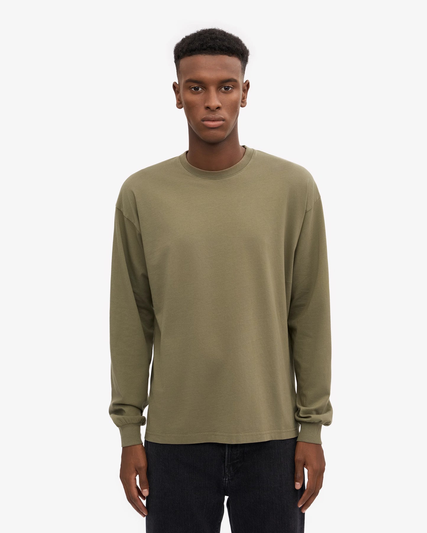 Colorful Standard, Oversized Organic LS T-Shirt, Dusty Olive