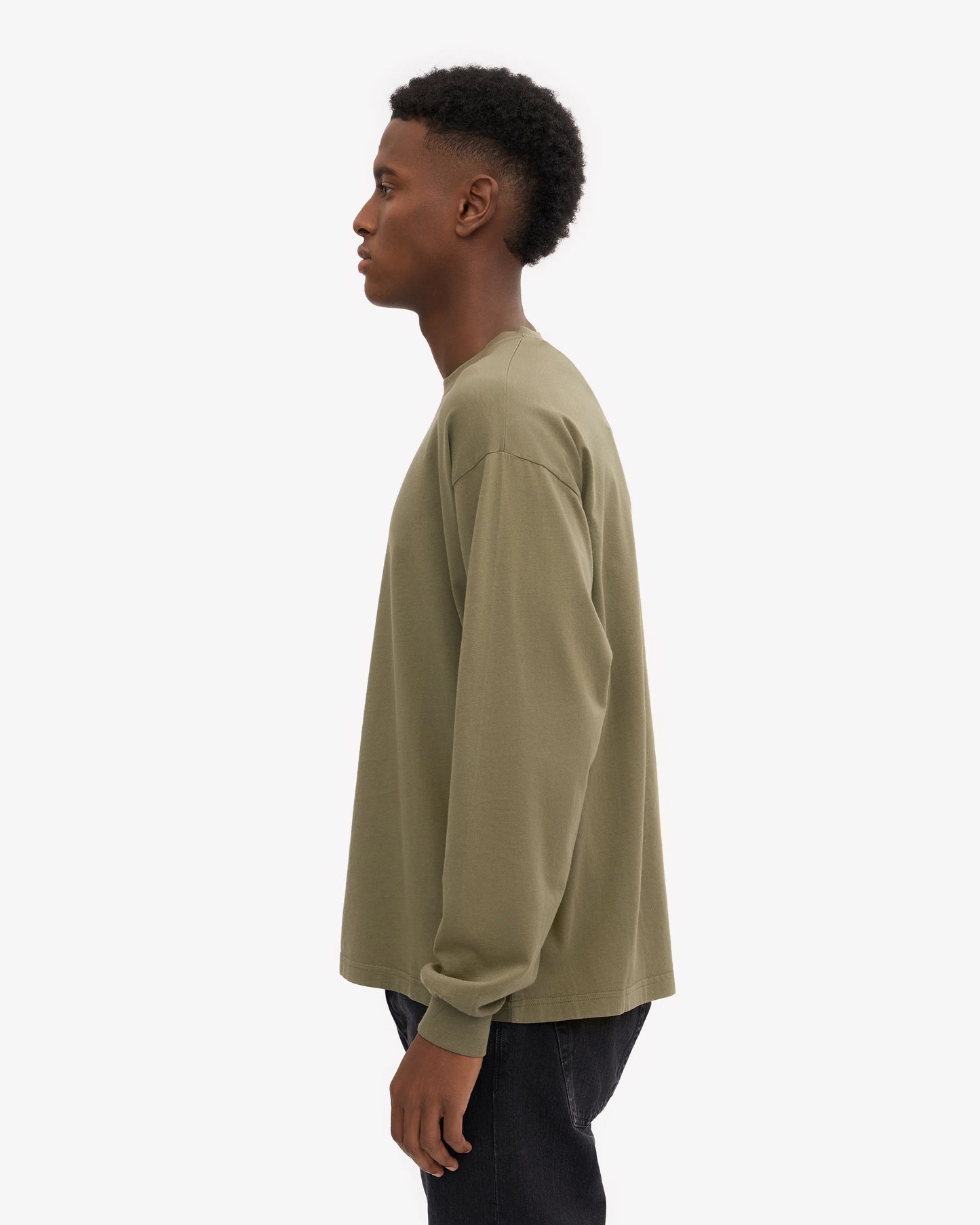 Colorful Standard, Oversized Organic LS T-Shirt, Dusty Olive