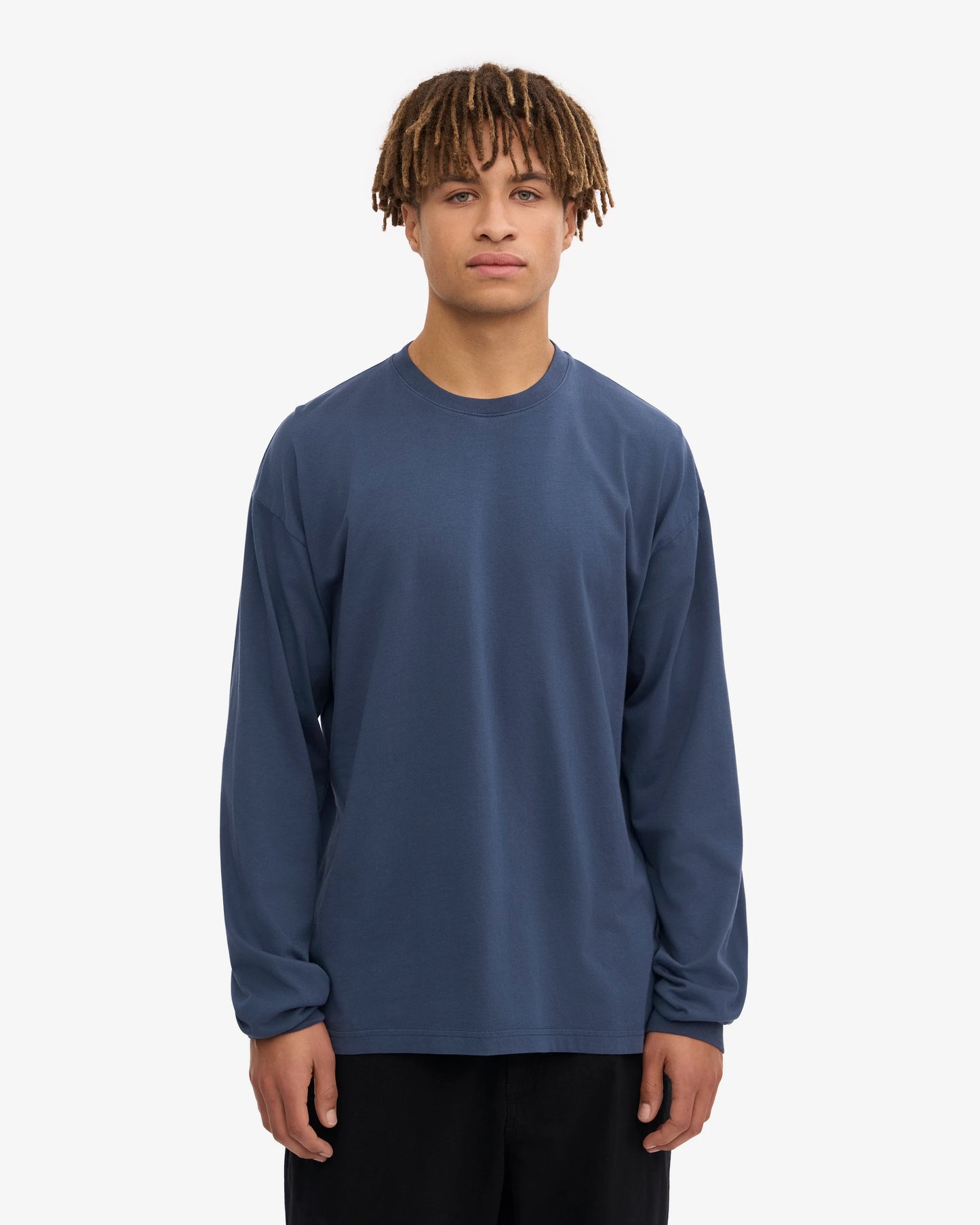 Colorful Standard, Oversized Organic LS T-Shirt, Petrol Blue