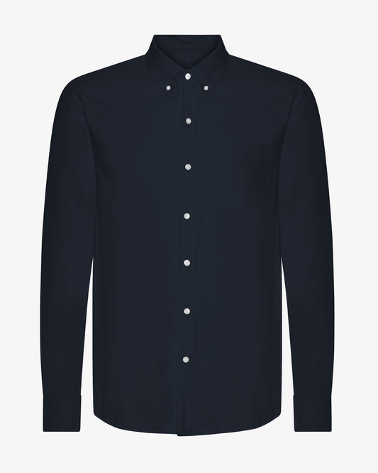 Colorful Standard, Organic Button Down Shirt, Navy Blue