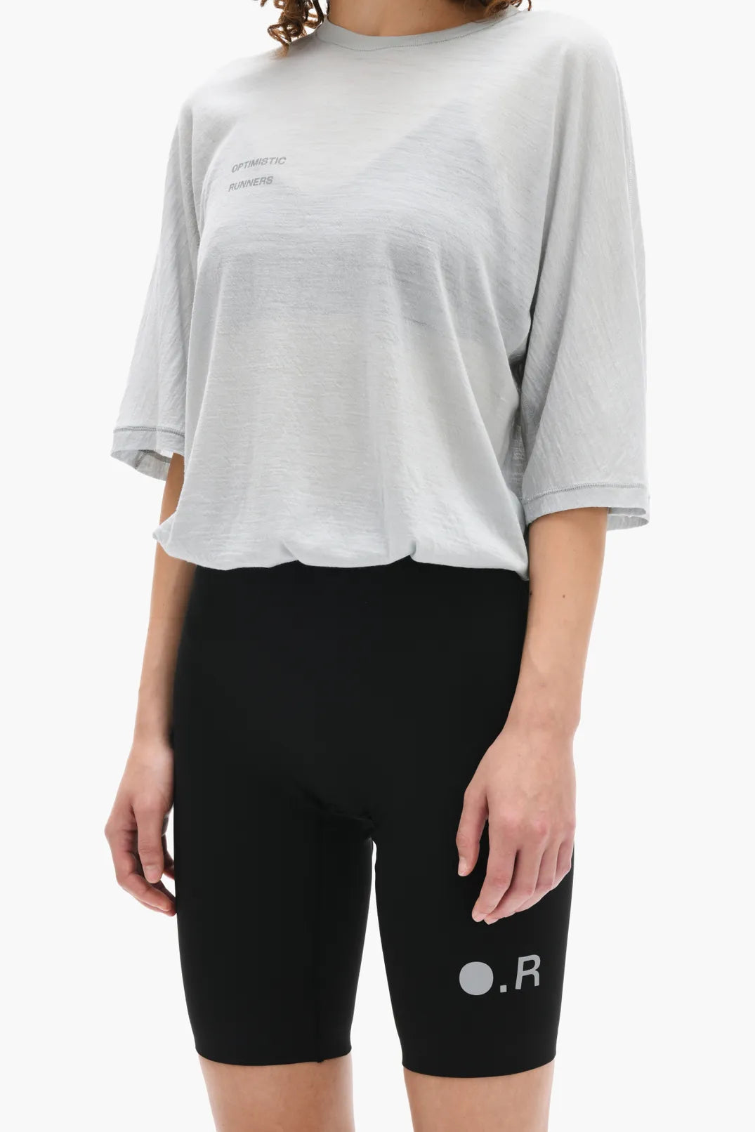 Optimistic Runners, OR Unisex Short Tights, Black