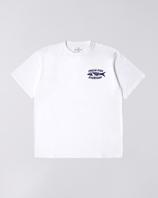 EDWIN, Monsieur Sakana T-Shirt, White