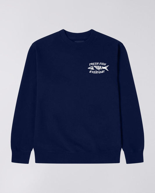 EDWIN, Monsieur Sakana Sweat, Navy Blue