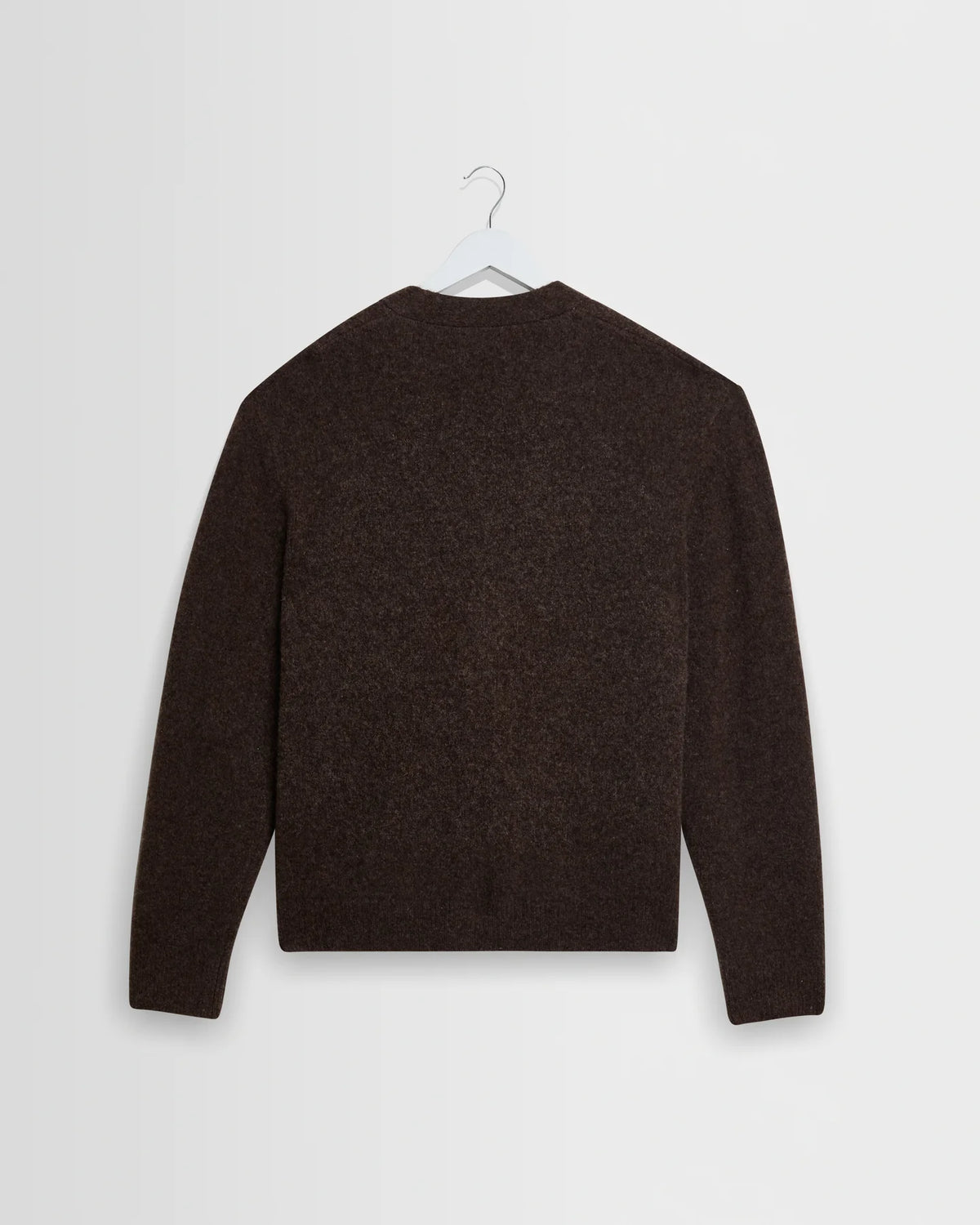 WAX London, Walker Fluffy Wool Knit Cardigan, Brown