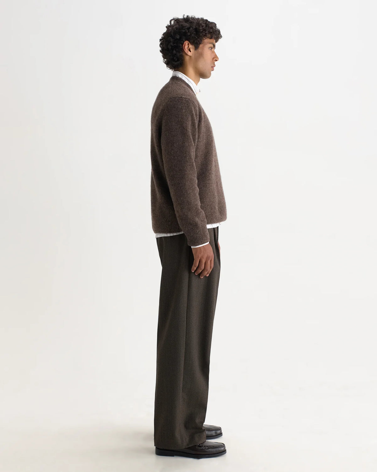 WAX London, Wilde Fluffy Wool Crewneck, Brown