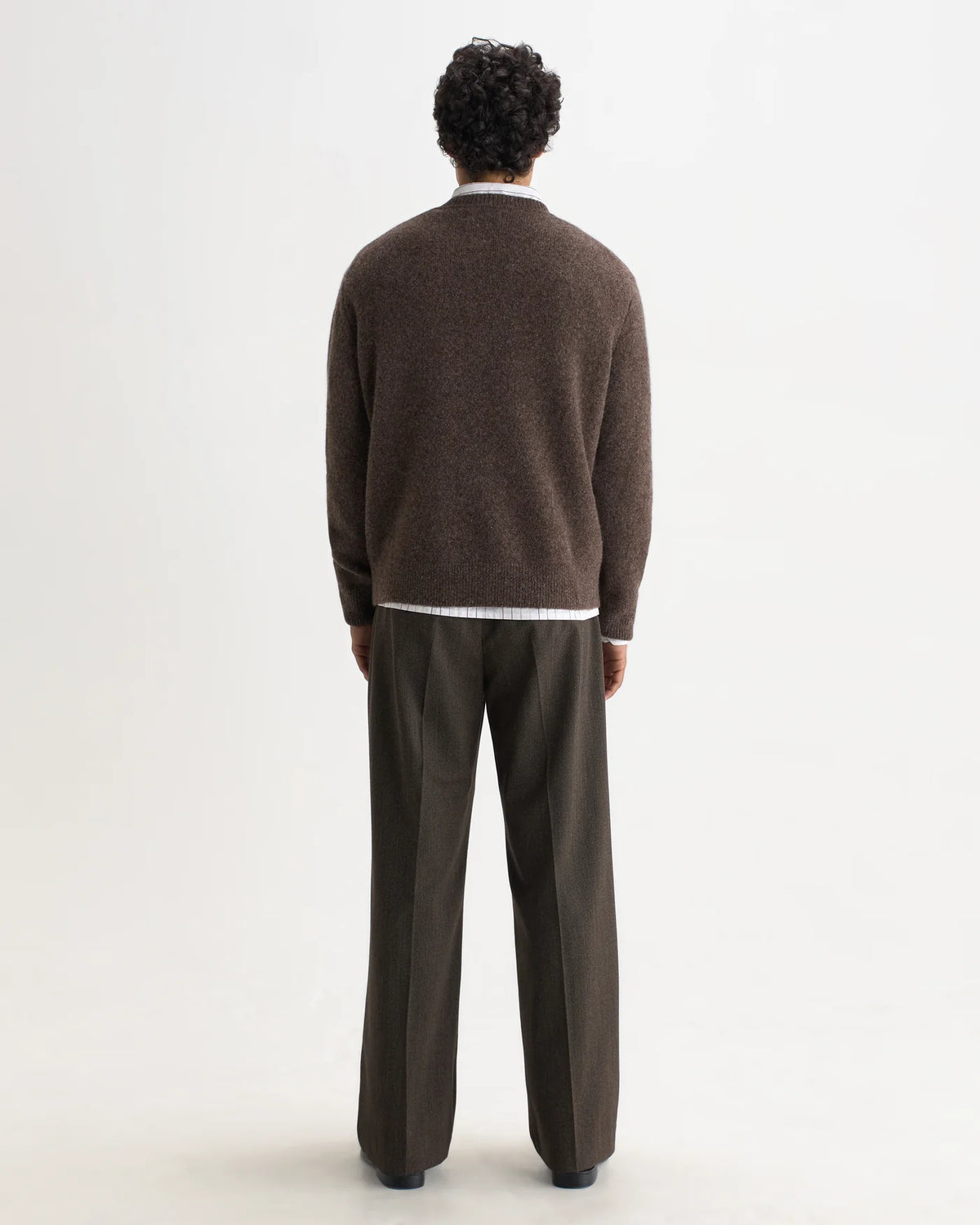 WAX London, Wilde Fluffy Wool Crewneck, Brown