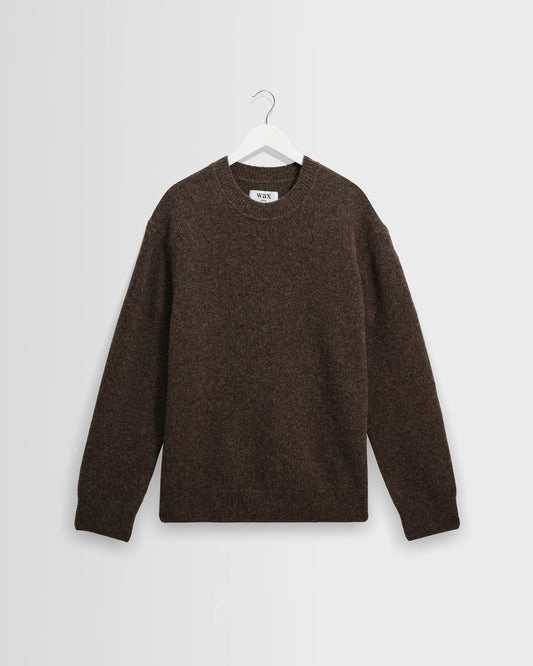 WAX London, Wilde Fluffy Wool Crewneck, Brown