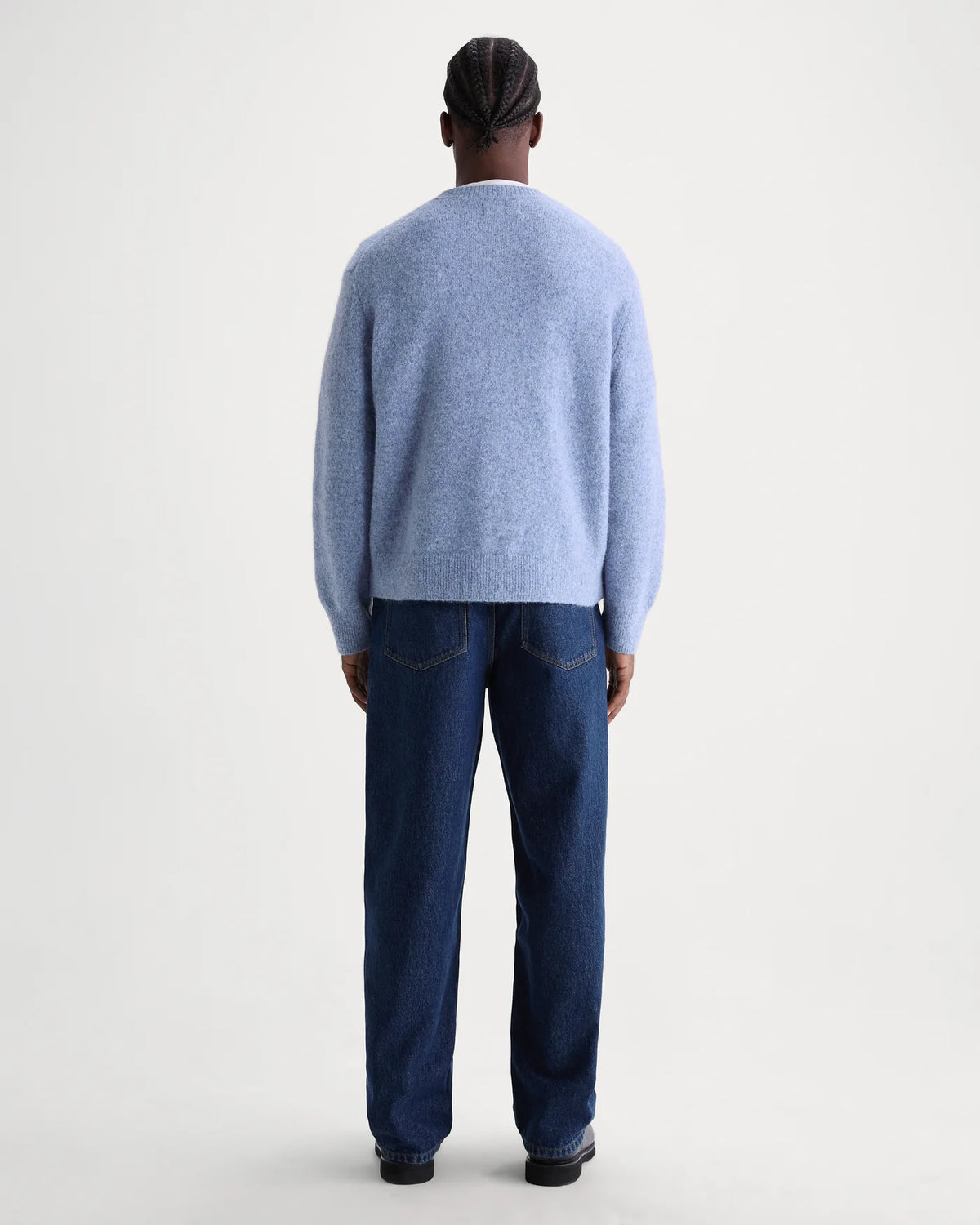 WAX London, Wilde Fluffy Wool Crewneck, Blue