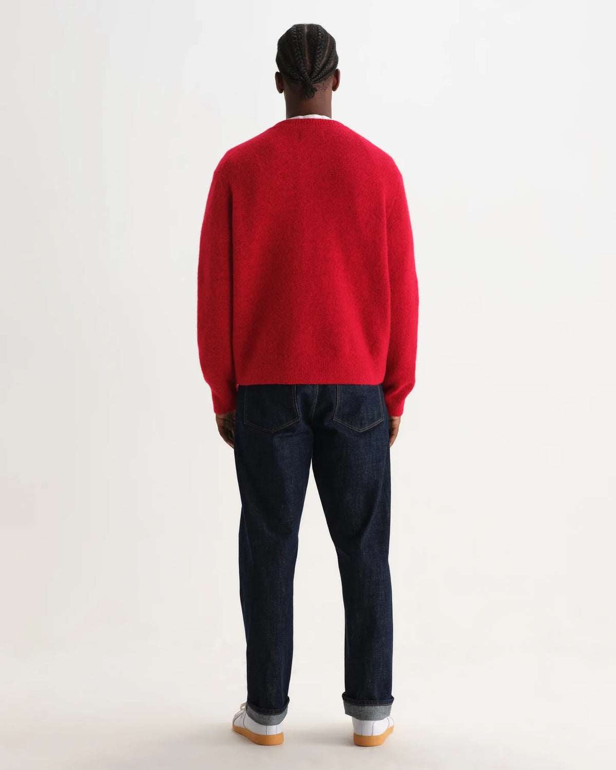 WAX London, Wilde Fluffy Wool Crewneck, Red