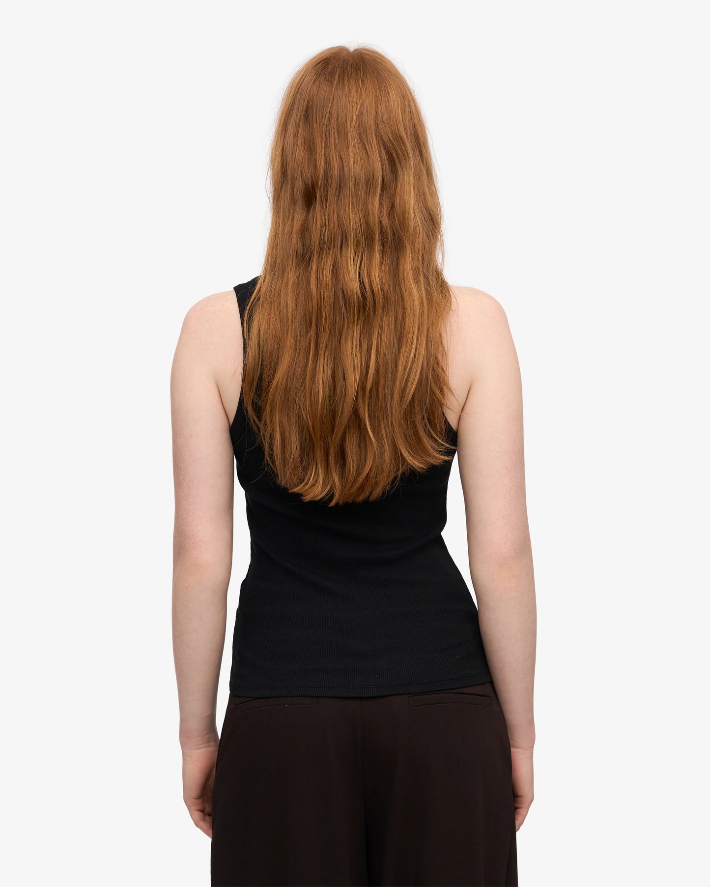 Colorful Standard, Women Organic Rib Tank Top, Deep Black